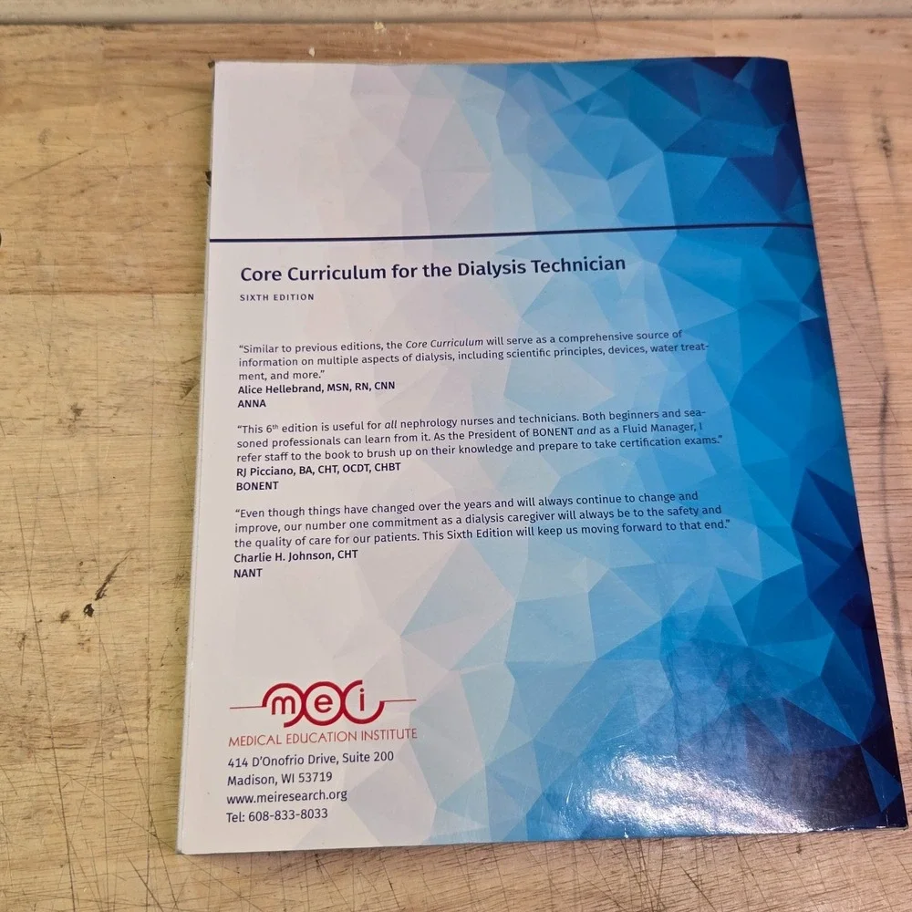 Core Curriculum for the Dialysis Technician - 6th Edition